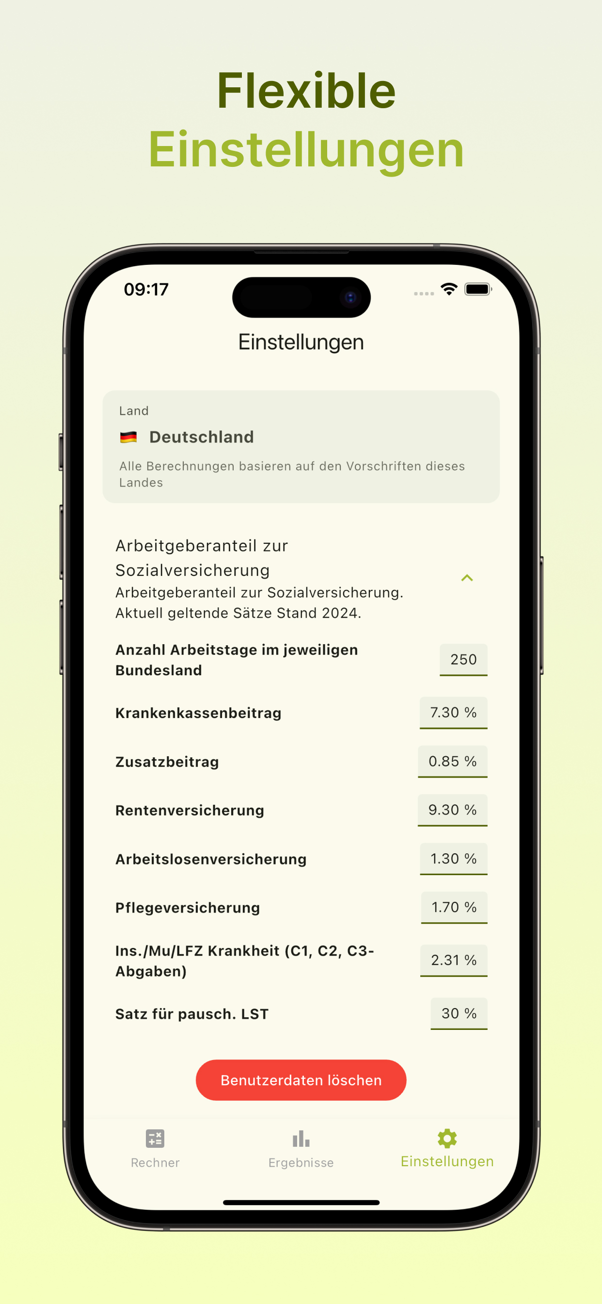 Tourkostenrechner auf Smartphone